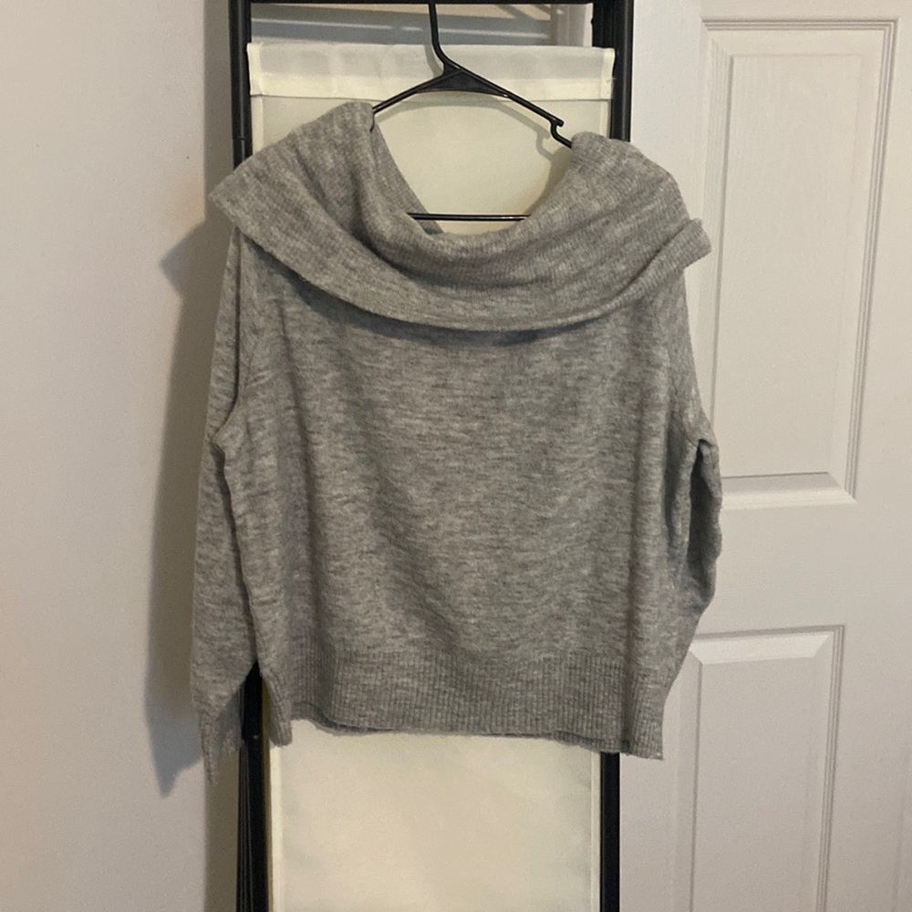 light gray sweater